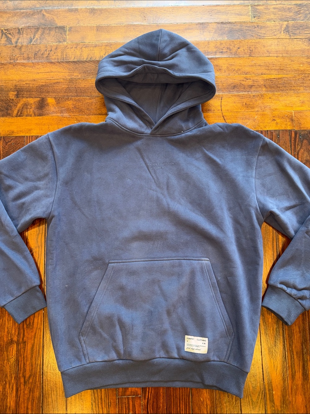 Men's/Women’s Classic Hooded Pullover Sweatshirt - Deep Blue